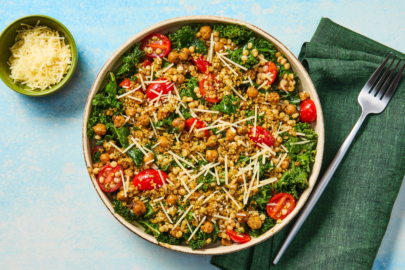 Bowl de quinoa y garbanzos asados